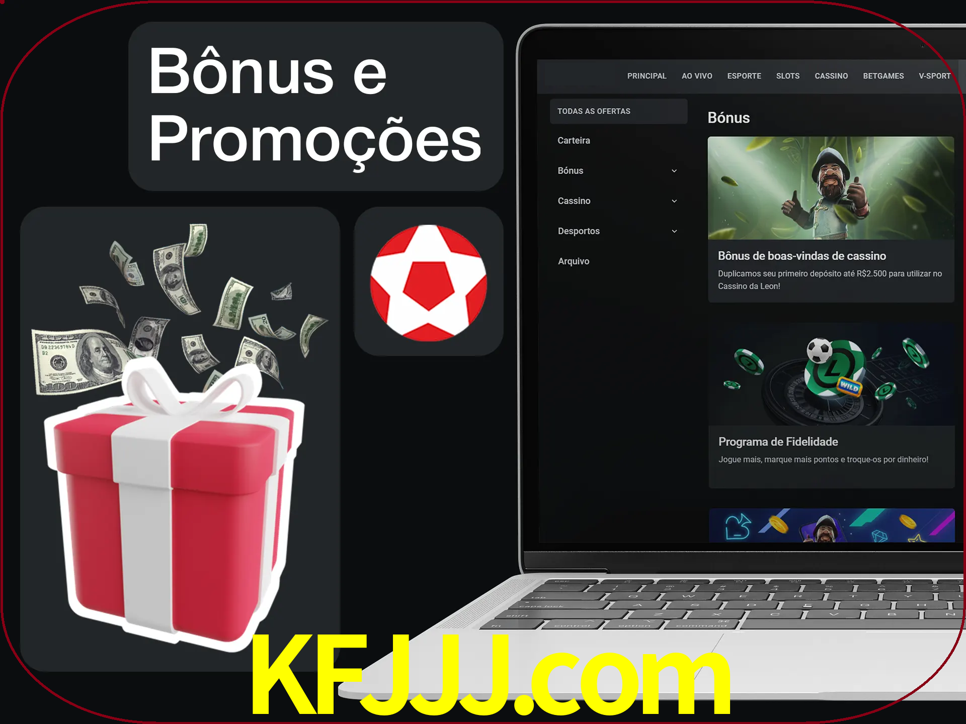 Verifique se há novos bônus e promoções.