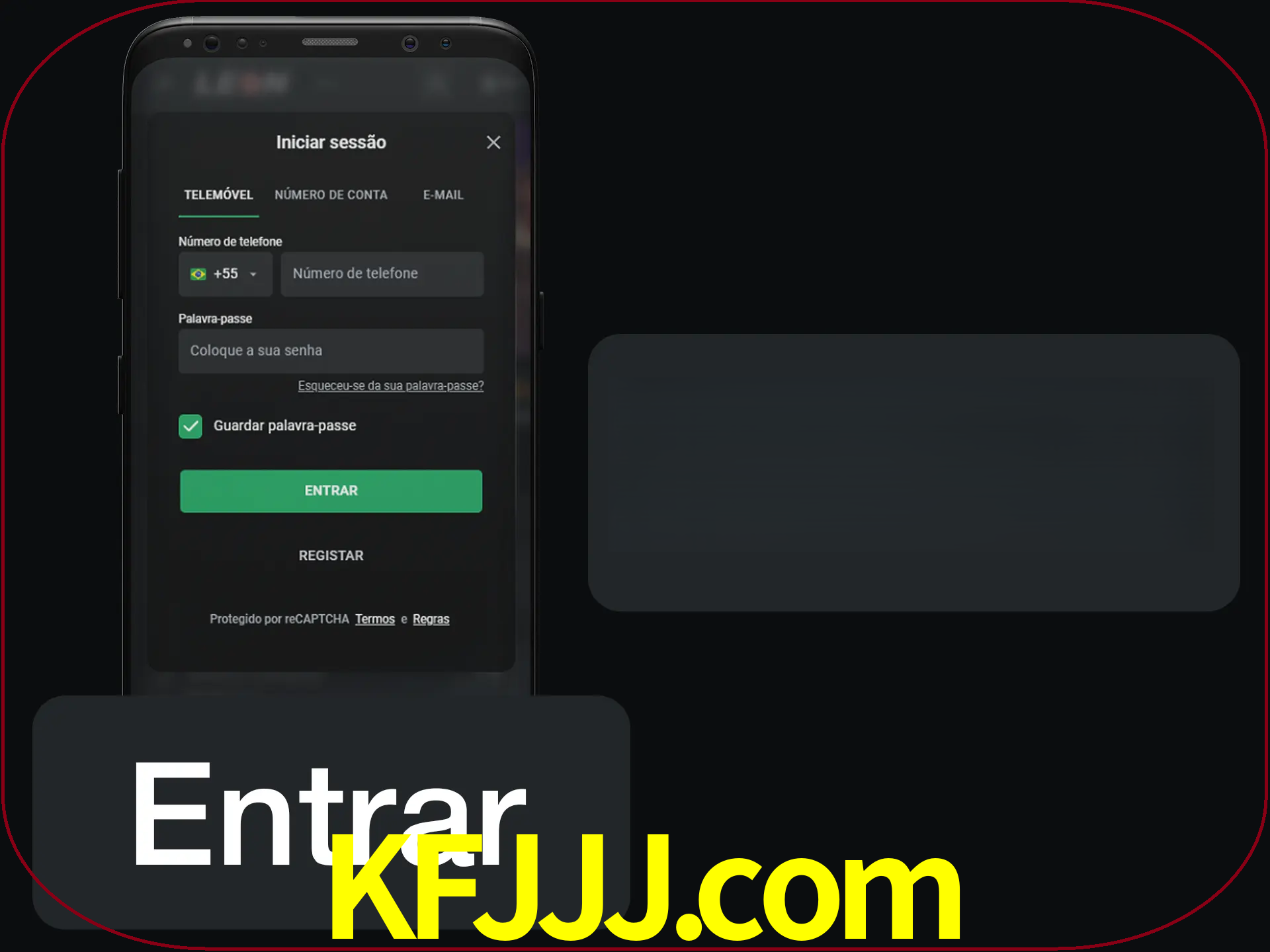 Faça o login para começar a apostar e jogar no cassino.